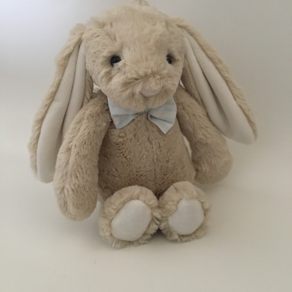 Plush Bunny Soft Baby Toy Tan Beige Stuffed Animal Cuddle Baby Gift NEW | Snug